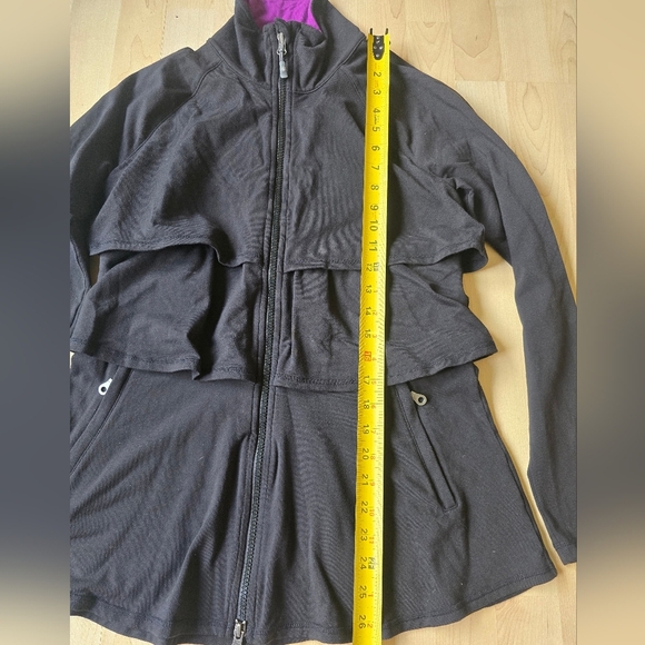 Athleta Renew 3 Tier Jacket Full Zip Black Size Small - Picture 9 of 13